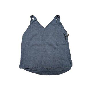 DYI Women's Sweater Tank Top Navy Size Medium